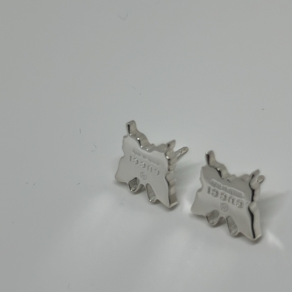 Gucci 925 silver butterfly earrings authentic - Picture 9 of 11